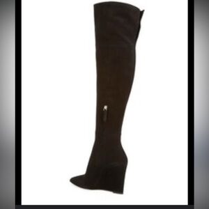 Pour La Victoire Black Over-the-Knee Boots